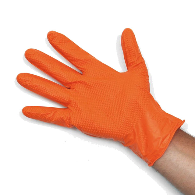 Guanti monouso in nitrile Gardening Eko Grip da lavoro Arancione