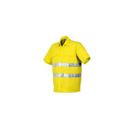 Camicia a manica corta da lavoro ad alta visibilità issa, industrial starter 08161N