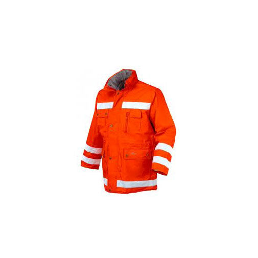 Giacca da lavoro ad alta visibilità Issa, Industrial starter Parka Super Fluo 04645.