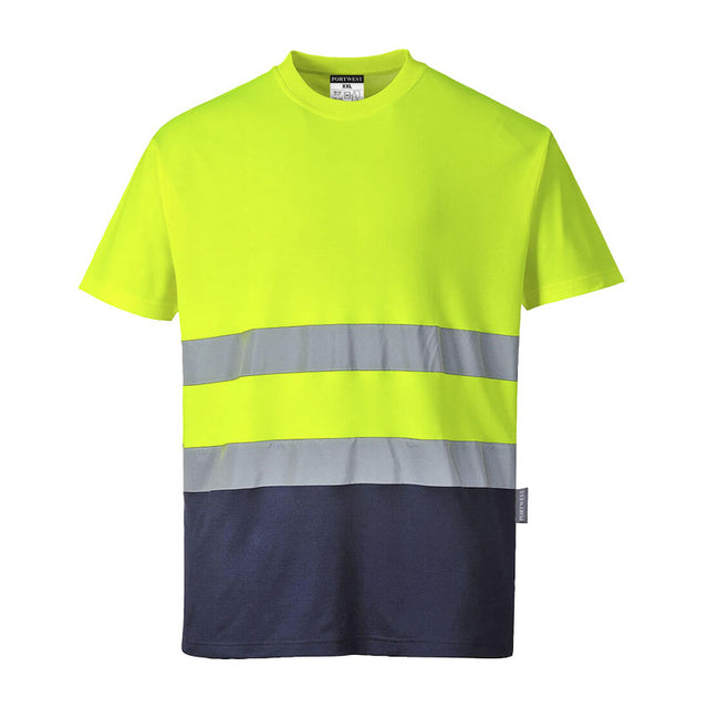 Portwest S173 Comfort Cotton T-shirt alta visibilità 2 bande reflex