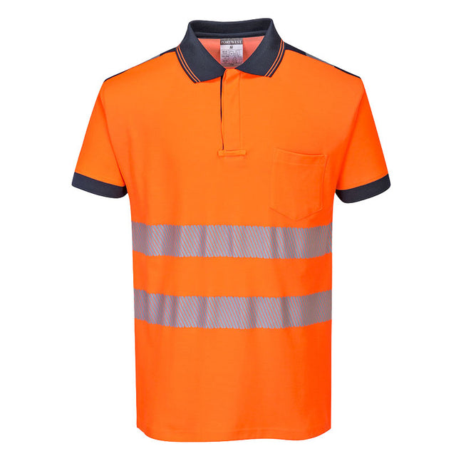 Portwest T180 PW3 Polo manica corta alta visibilità