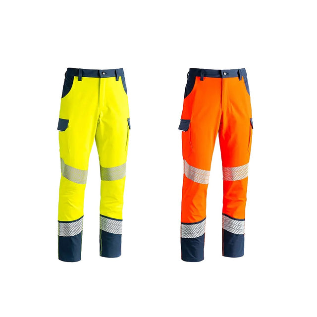 Pantaloni da lavoro alta visibilità Sottozero Orio multitasche