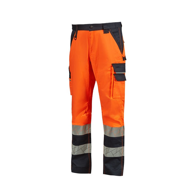 Pantaloni da lavoro alta visibilità U-Power Brillo multitasche