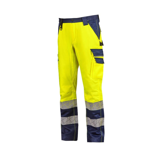 Pantaloni da lavoro alta visibilità U-Power Fulgor multitasche