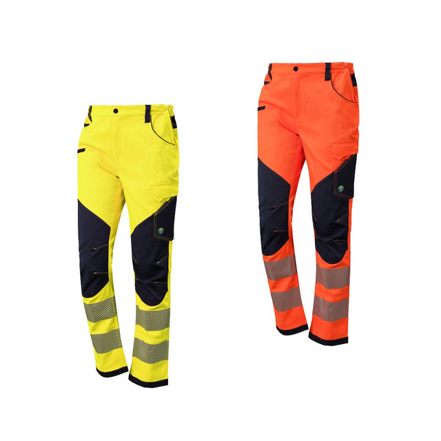 Pantaloni da lavoro alta visibilità Neri Nice Stretch HV