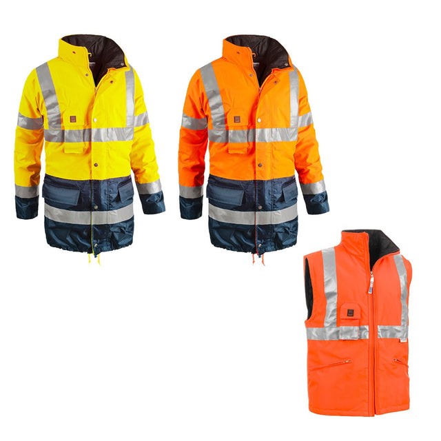 Parka alta visibilità Sottozero Bi Road 2302 3 in 1