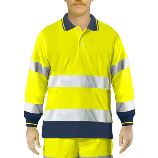 Polo da lavoro alta visibilità Issaline 8587N HiVi bicolor