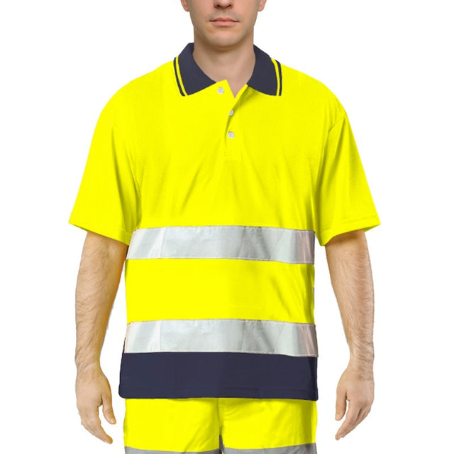 Polo da lavoro alta visibilità Issaline 8584N Bicolor Hi Vis