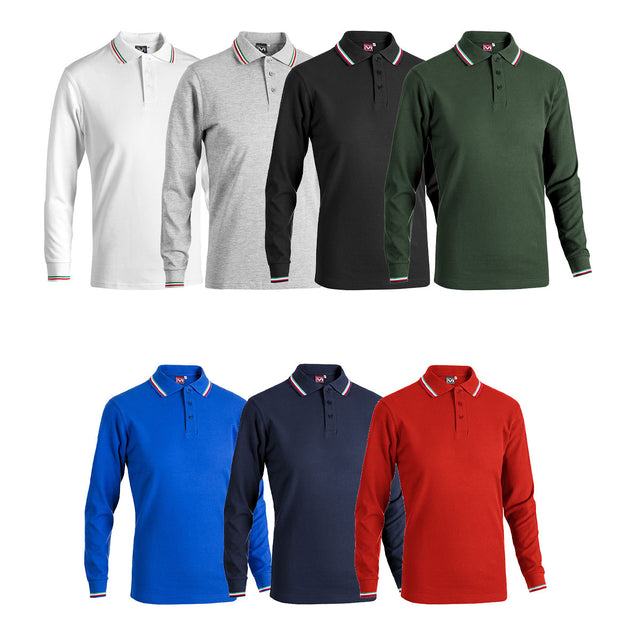 Polo da uomo Sottozero Becker Sport E0414 manica lunga