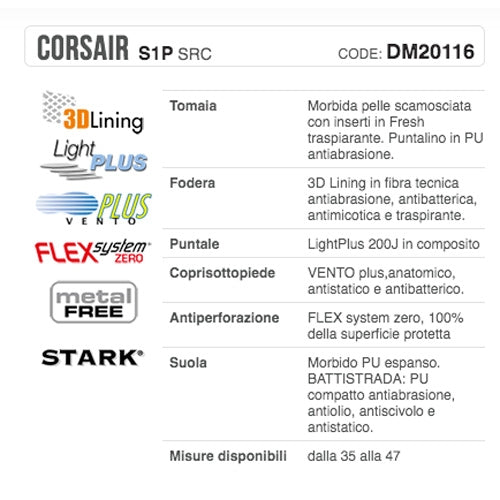 Calzature da lavoro Corsair S1P SRC Aimont