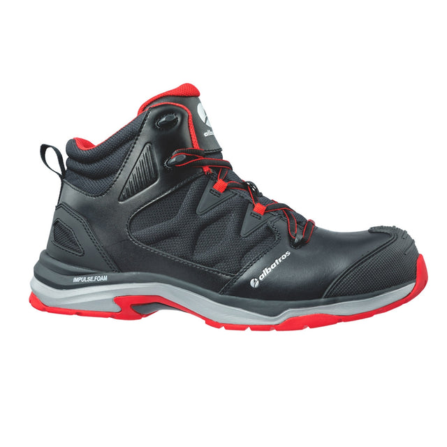 Scarpe alte da lavoro Albatros Ultratrail Black Mid S3 ESD HRO SRC