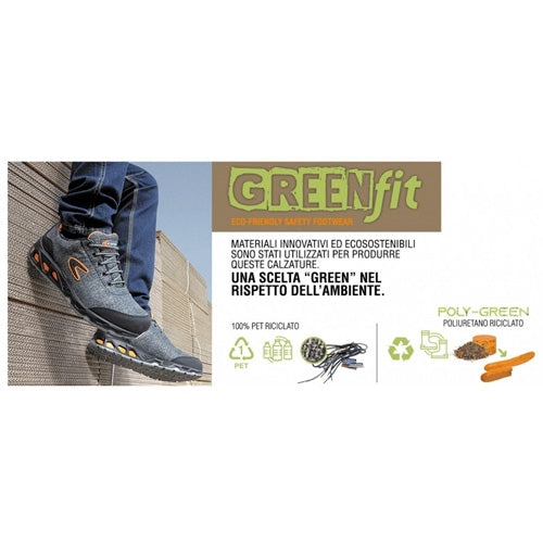 Calzature di sicurezza Hertz Blue S3 SRC Green fit Cofra