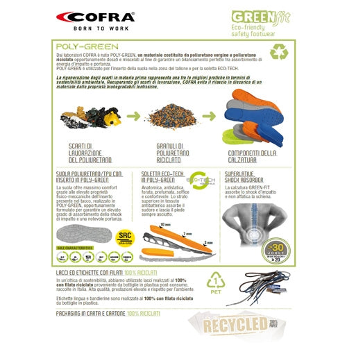 Scarpe antinfortunistiche Inch S1P ESD SRC Cofra