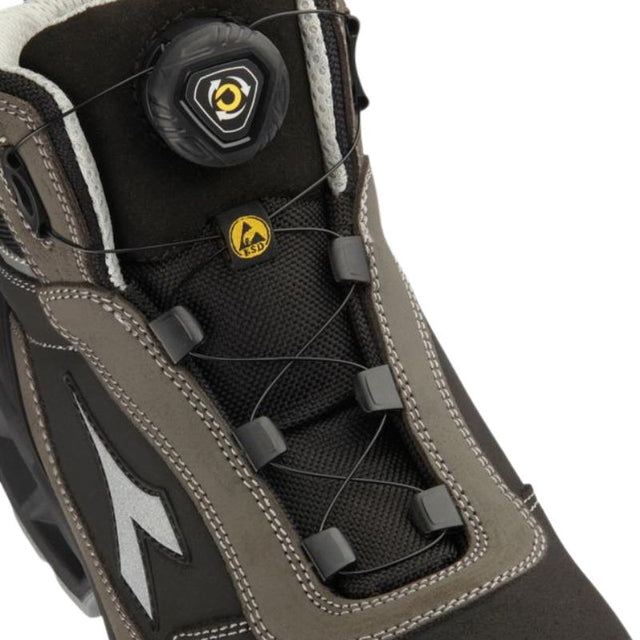 Scarpe antinfortunistiche Diadora Shark Stable Impact Leather Quick Mid S3S ESD