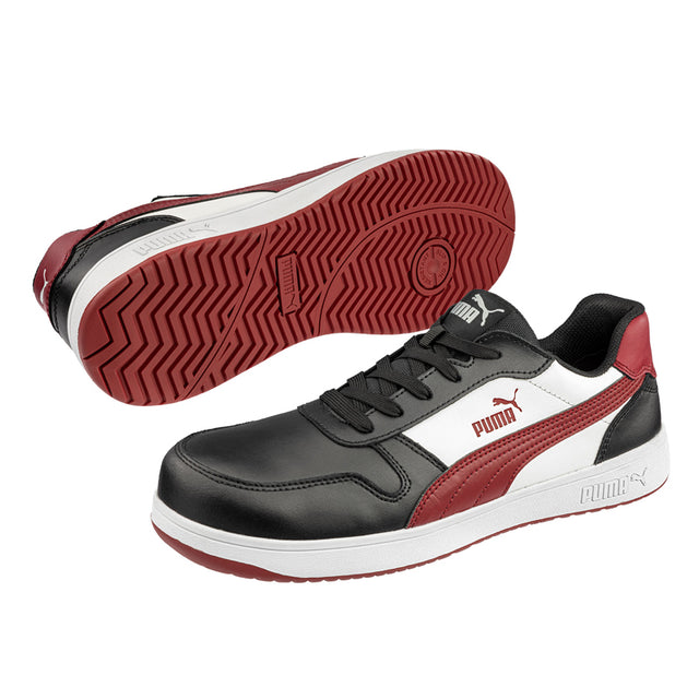 Scarpe antinfortunistiche Frontcourt BLK/WHT/RED Low S3L ESD FO HRO SR Puma
