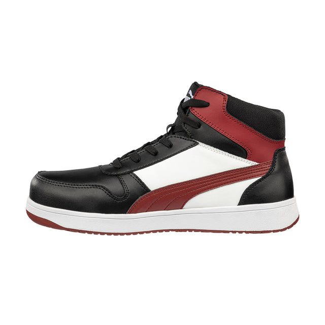 Scarpe alte antinfortunistiche Frontcourt BLK/WHT/RED Mid S3L ESD FO HRO SR Puma