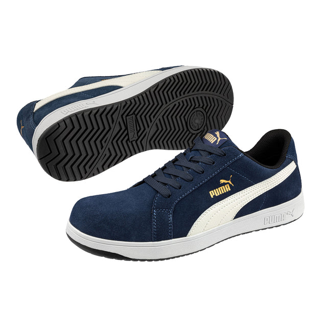 Scarpe da lavoro Iconic Suede Navy Low S1PL ESD FO HRO SR Puma