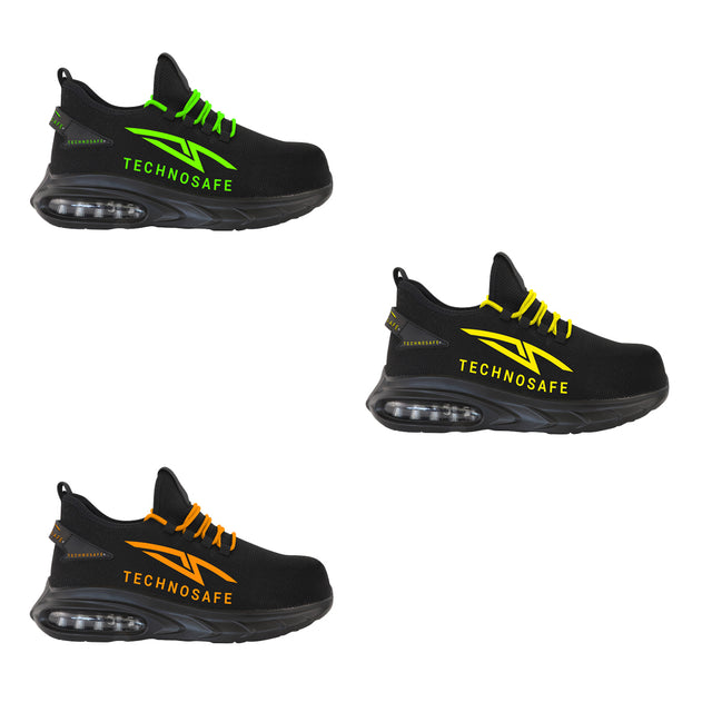 Scarpe antinfortunistiche Technosafe Neon modello Dark Mode S1PL SR ESD