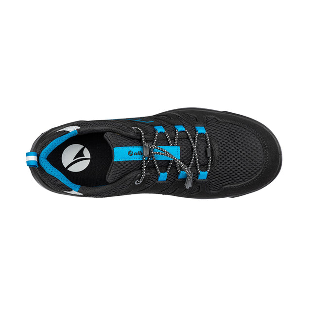 Scarpe antinfortunistiche vegane Fastpack Black/blue Low S1PL ESD FO SR Albatros