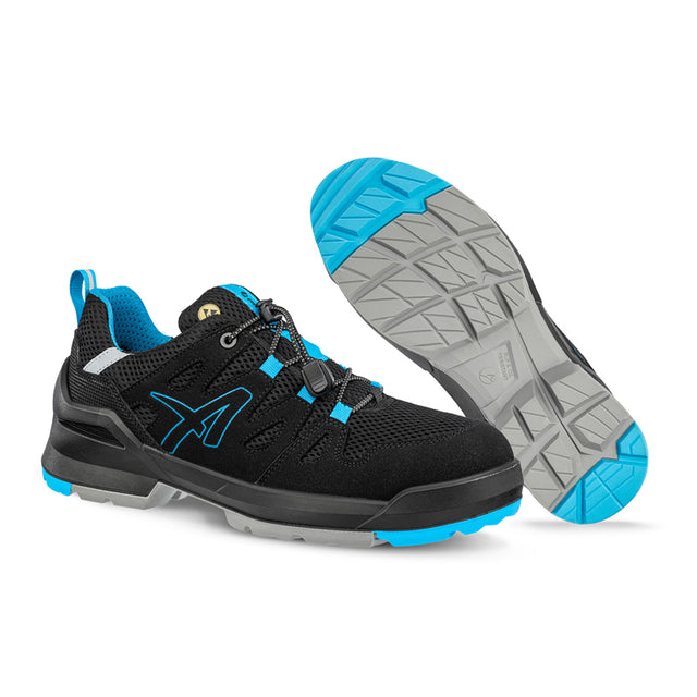 Scarpe antinfortunistiche vegane Fastpack Black/blue Low S1PL ESD FO SR Albatros