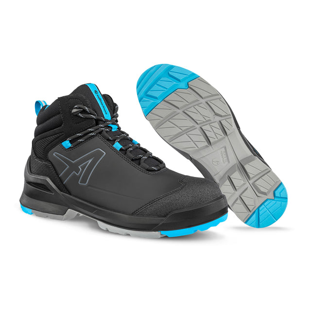 Scarpe alte da lavoro Albatros modello Taraval Black/Blue Mid S3L ESD FO SR