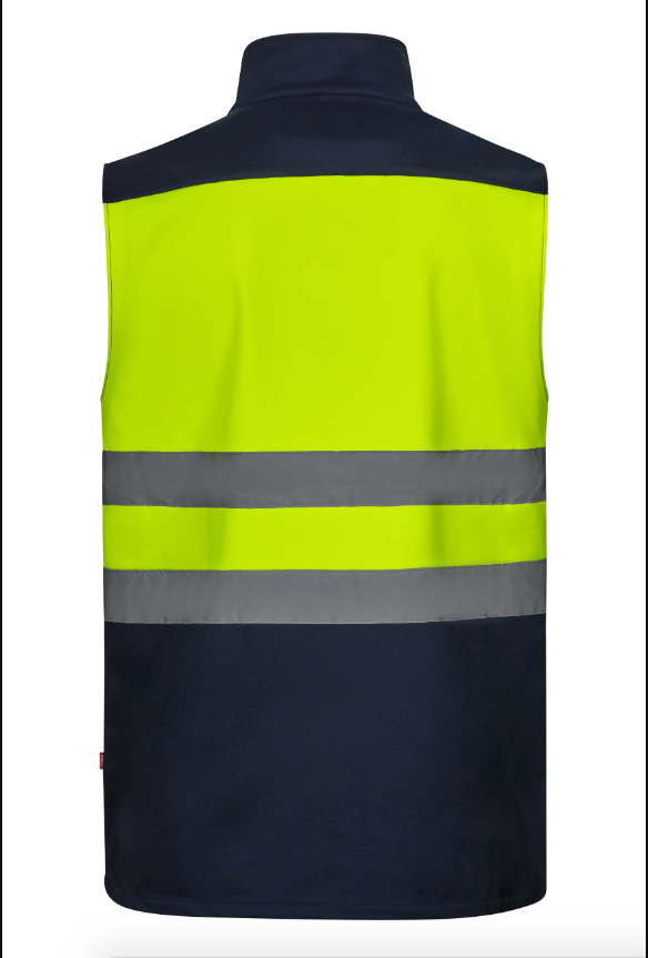 Gilet Velilla 305906 AV in soft shell bicolore ad alta visibilità