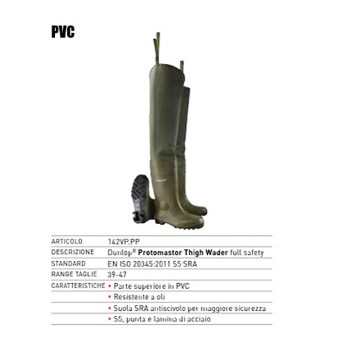Scarpe protettive Dunlop PVC 142VP.PT S5